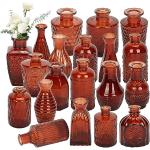 Vases design en verre en lot de 20 rustiques en promo 