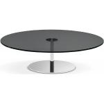 Tables basses rondes Tonelli en verre diamètre 40 cm 