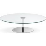 Tables basses rondes Tonelli en verre diamètre 40 cm 