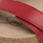 Sandales Josef Seibel rouges en cuir lisse en cuir Pointure 42 pour femme 