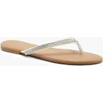 Tongs  Boohoo blanches en cuir synthétique à strass Pointure 37 pour femme 