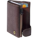Porte-cartes en cuir Tony Perotti marron en cuir avec blocage RFID look fashion 