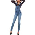 Salopettes en jean bleues Taille L look fashion pour femme 
