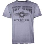 T-shirts à imprimés Top Gun bleues foncé Taille XXL look fashion pour homme 