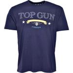 T-shirts à imprimés Top Gun bleues foncé Taille 3 XL classiques pour homme 