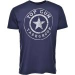 T-shirts à imprimés Top Gun bleues foncé Taille XXL classiques pour homme 