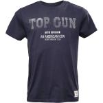 T-shirts à imprimés Top Gun bleues foncé en jersey à clous Taille M look fashion pour femme 