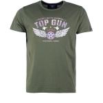 T-shirts à imprimés Top Gun verts Top Gun Taille 3 XL look fashion pour femme 