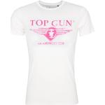 T-shirts Top Gun blancs en coton Top Gun Taille XL look fashion pour femme 