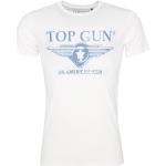 T-shirts Top Gun bleues claires en coton Taille XXL look fashion pour femme 