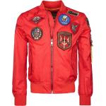 Blousons bombers Top Gun rouges Top Gun Taille S look casual pour homme 