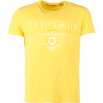 T-shirts Top Gun jaunes Top Gun Taille XXL look fashion pour homme 