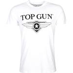 T-shirts Top Gun blancs Top Gun Taille 3 XL look sportif pour femme 