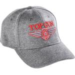 Snapbacks Top Gun grises à logo Top Gun Tailles uniques look fashion 