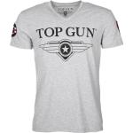 T-shirts Top Gun argentés en jersey Top Gun à col en V Taille 3 XL look sportif pour femme 