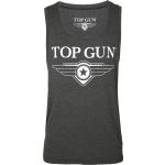 Débardeurs échancrés Top Gun gris foncé en jersey Top Gun Taille S look fashion pour femme 