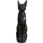 Statuettes égyptiennes en résine à motif chats 