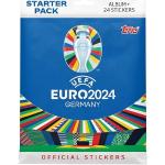 Topps Official Euro 2024 Sticker Collection - Kit de Démarrage - contient 24 autocollants et un album de 88 pages.