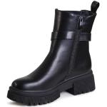 topschuhe24 Femmes Bottines Chelsea Boots, Couleur:Noir, Pointure:37 EU
