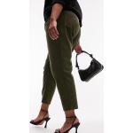 Pantalons carotte Topshop verts en velours Taille XL pour femme en promo 