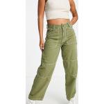 Pantalons de travail Topshop Petite verts Taille M pour femme en promo 