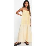 Robes de plage Topshop jaunes à rayures Taille L classiques pour femme en promo 