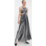 Robes longues Topshop argentées lamées métalliques longues à col rond Taille S classiques pour femme en promo 