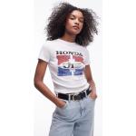 T-shirts à imprimés Topshop blancs Honda à manches courtes Taille L classiques pour femme 