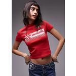 T-shirts à imprimés Topshop rouges Honda à manches courtes Taille M classiques pour femme 