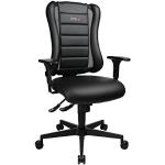 Topstar Sitness RS Chaise de Bureau en Tissu avec accoudoirs Noir 60 x 68 x 120 cm