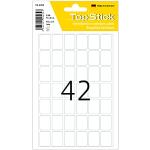 TopStick 2202 Étiquettes multi-usages mini (16 x 22 mm, 150 feuilles, papier, mat) auto-adhésives, autocollantes universelles permanente pour l'inscription manuelle, 6300 étiquettes adhésives, blanc