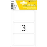 TopStick 2216 Étiquettes multi-usages grandes (52 x 100 mm, 150 feuilles, papier) auto-adhésives, autocollantes universelles permanente pour l'inscription manuelle, 450 étiquettes adhésives, blanc