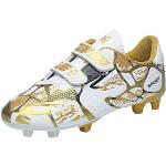Chaussures de football & crampons dorées en caoutchouc respirantes Pointure 34,5 look fashion pour enfant 