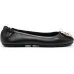 Chaussures casual de créateur Tory Burch noires en caoutchouc à bouts ronds à élastiques look casual pour femme 