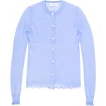 Cardigans de créateur Tory Burch bleus en laine à col rond Taille XS look fashion pour femme 