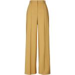 Pantalons taille haute de créateur Tory Burch jaune moutarde stretch Taille XS pour femme 