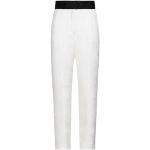 Pantalons taille haute de créateur Tory Burch blancs à fleurs en toile Taille XS pour femme en promo 