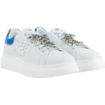 Tosca Blu Sneaker SS2402 Blanc Accessoire Papillon Bijou Bleu Ciel N41, Blanc, 41 EU