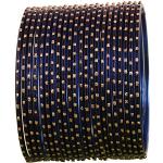 Bracelets bleu indigo en métal indiens en diamant en lot de 2 look fashion pour femme 