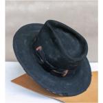 Chapeaux Fedora noirs en feutre made in France Taille L pour homme 