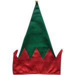 Toyland® - Bonnet elfe de Noël en feutre rouge et vert avec une clochette - Taille unique