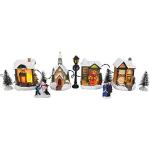 Toyland® - Ensemble de scène illuminée avec Mini Village, 12 pièces - Décorations de Noël