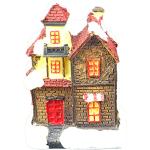 Toyland Small Light Up House - Brique Brun foncé -