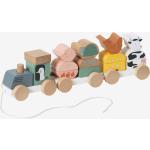 Trains miniatures Vertbaudet en bois à motif animaux de zoo de 12 à 24 mois en promo 