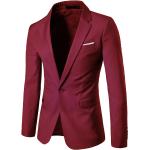 Vestes de costume rouges Taille 3 XL plus size look fashion pour homme 