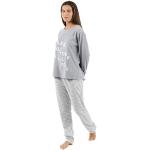 Pyjamas en polaires gris en coton Taille L look fashion pour femme en promo 