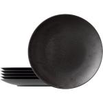 Assiettes en porcelaine Tramontina noires en porcelaine en lot de 6 diamètre 28 cm 