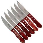 Couteaux à viande Tramontina rouges en acier inoxydables en lot de 6 