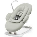 Stokke Steps Transat, Vert sauge/Chassis blanc - Pour les bébés de 0 à 6 mois - permet de rebondir de manière indépendante et de se bercer en douceur - à utiliser seul ou avec la chaise Stokke Steps