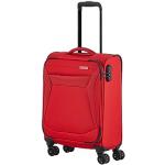 Valises Travelite rouges à 4 roues conformes aux normes IATA look fashion 